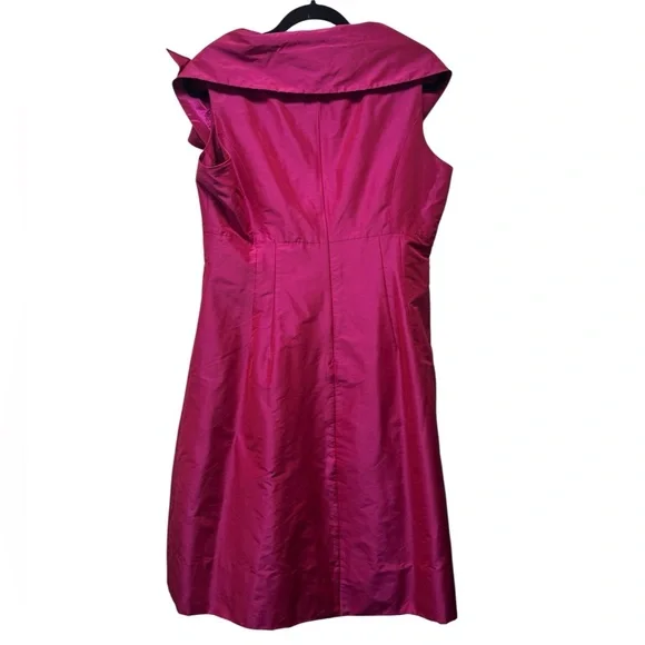 Rickie Freeman for Teri Jon Pink Rosette Dress